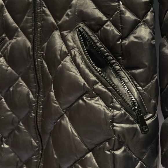 DL2 by Dawn Levy long down coat with fur hood - Picture 5 of 13